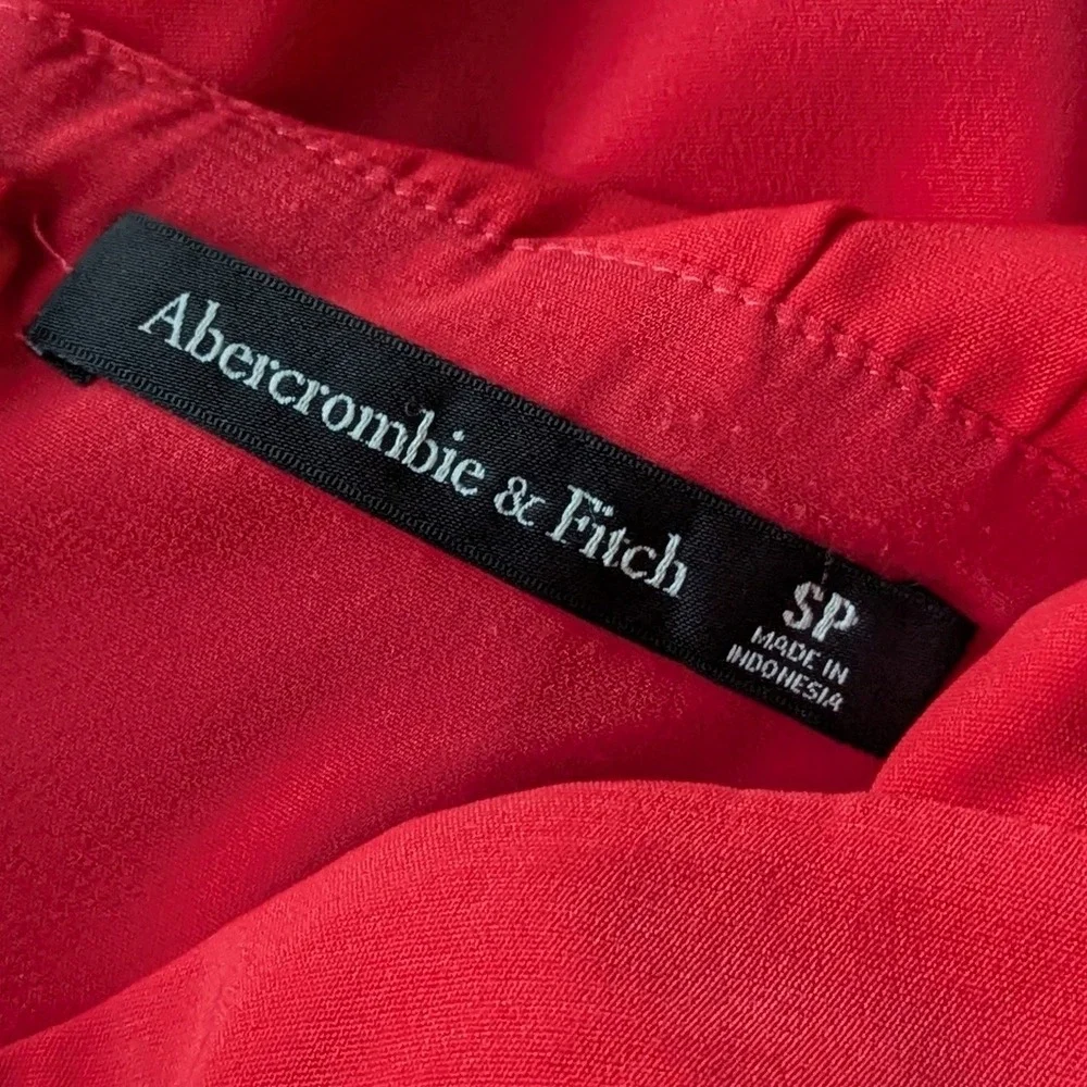Abercrombie Camille Off Shoulder Corset Style Sweetheart Midi Dress Coral Sz S P